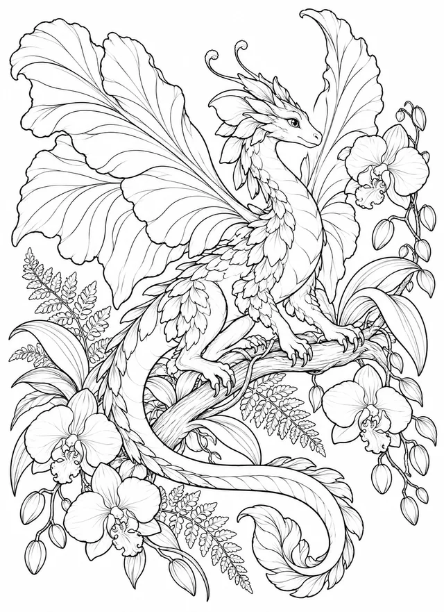 Orchid Dragon, a page from Fable